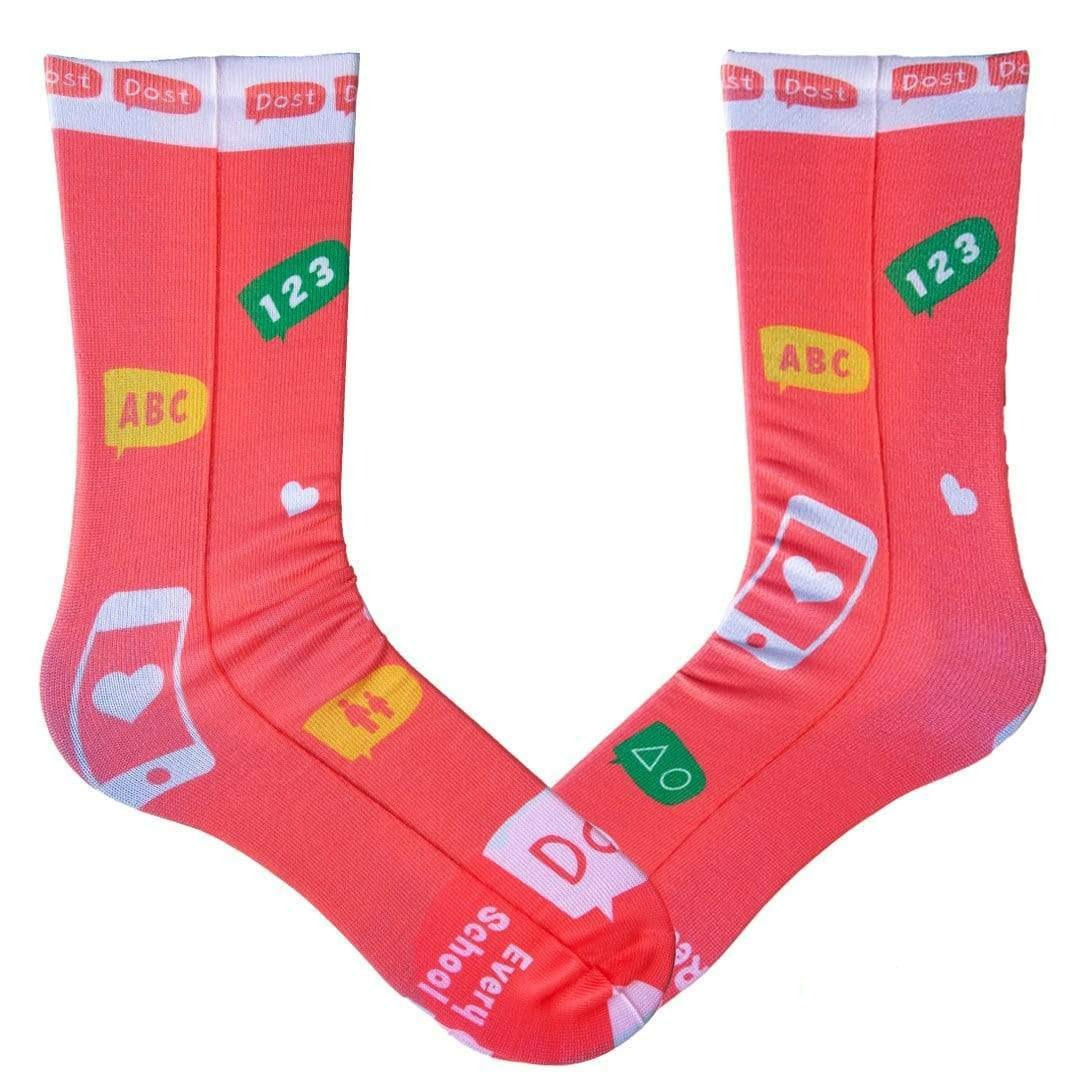 Microsoft &quot;Dost&quot; Charity Sock Coral