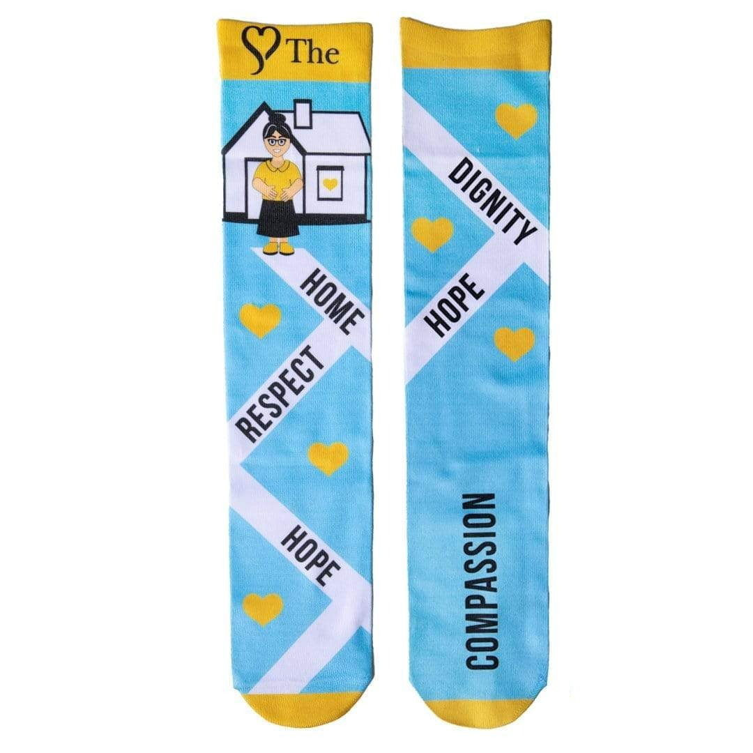 Microsoft "The Sophia Way" Charity Sock Light Blue