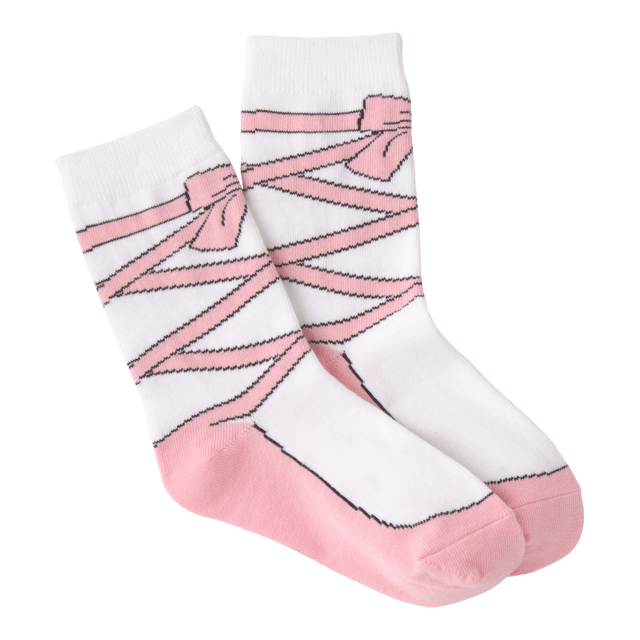 Girl's Ballet Slipper Crew Socks Johns Crazy Socks