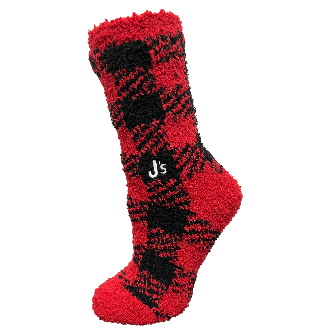 Buffalo Check Butter Men's Crew Socks Multi