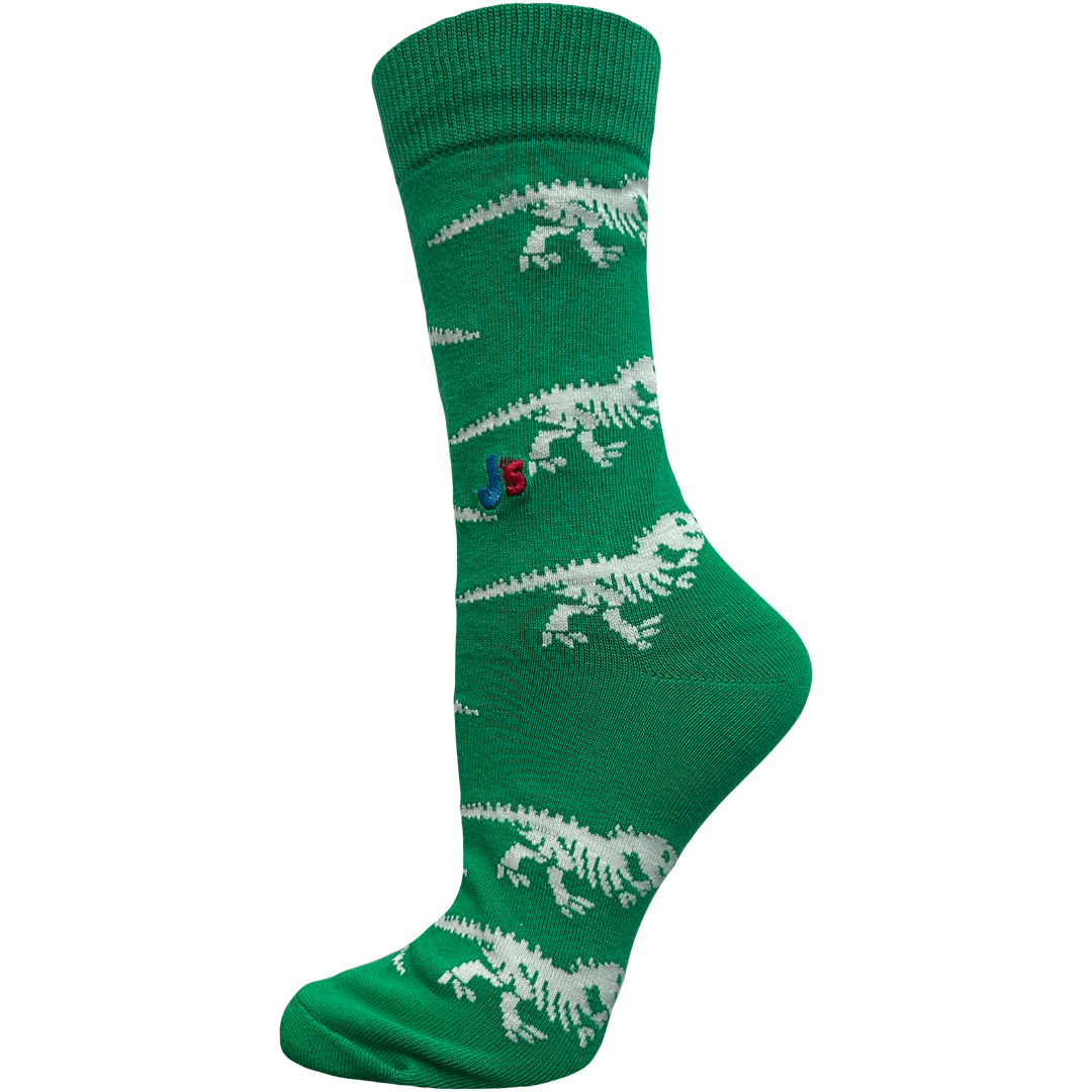 Dinosaurs Women's Crew Socks Green