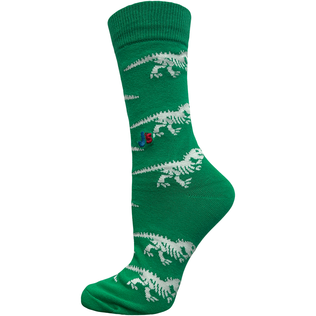 Dinosaurs Women&#39;s Crew Socks Green