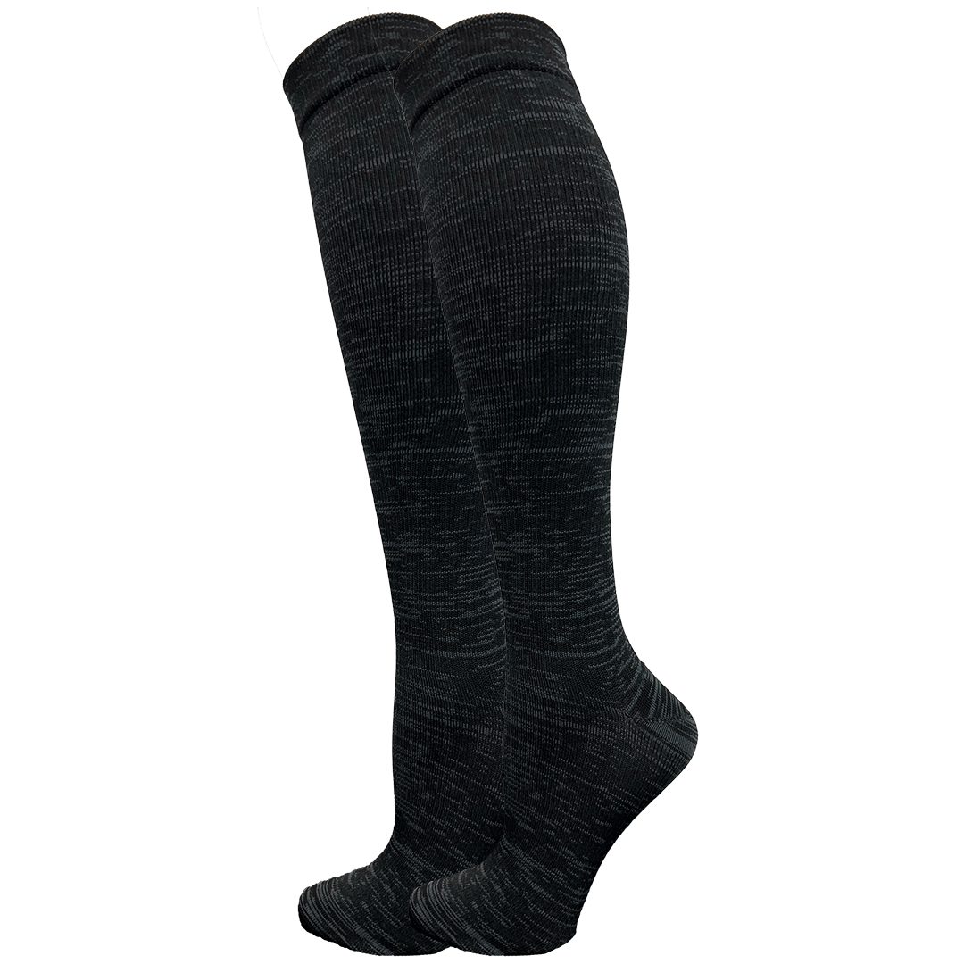 Women's Space Dye Compression Socks Black