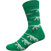 Dinosaurs Men's Crew Socks Green