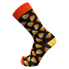 Candy Corn Men's Crew Socks Black