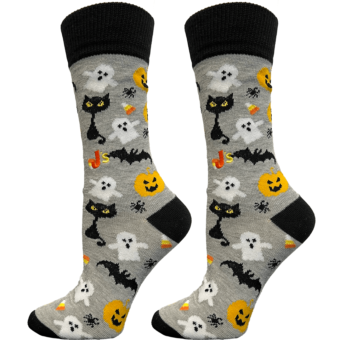 Halloween Icons Women's Crew Socks Grey