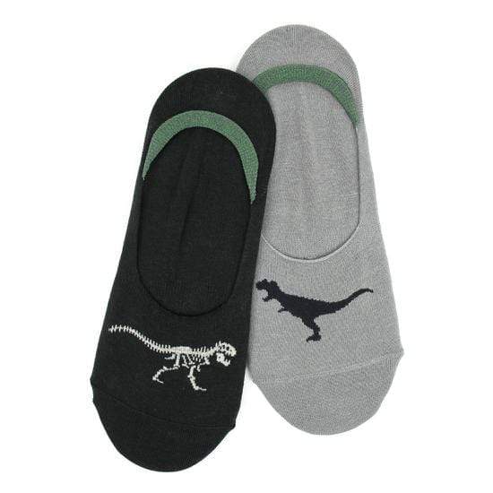 T Rex Men's 2 Pair Liner Grey / Black