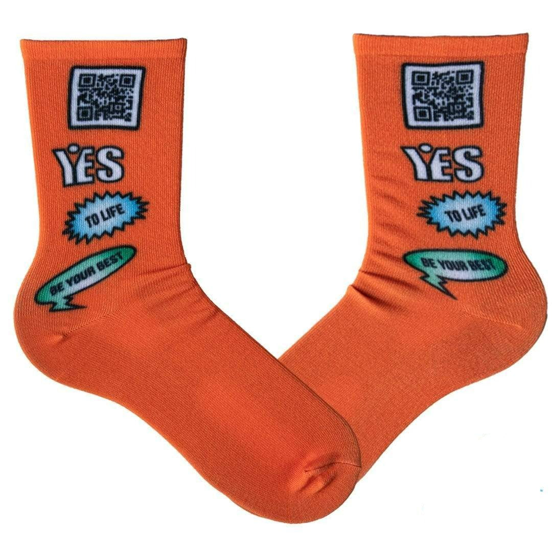 Microsoft "YES" Charity Sock Orange