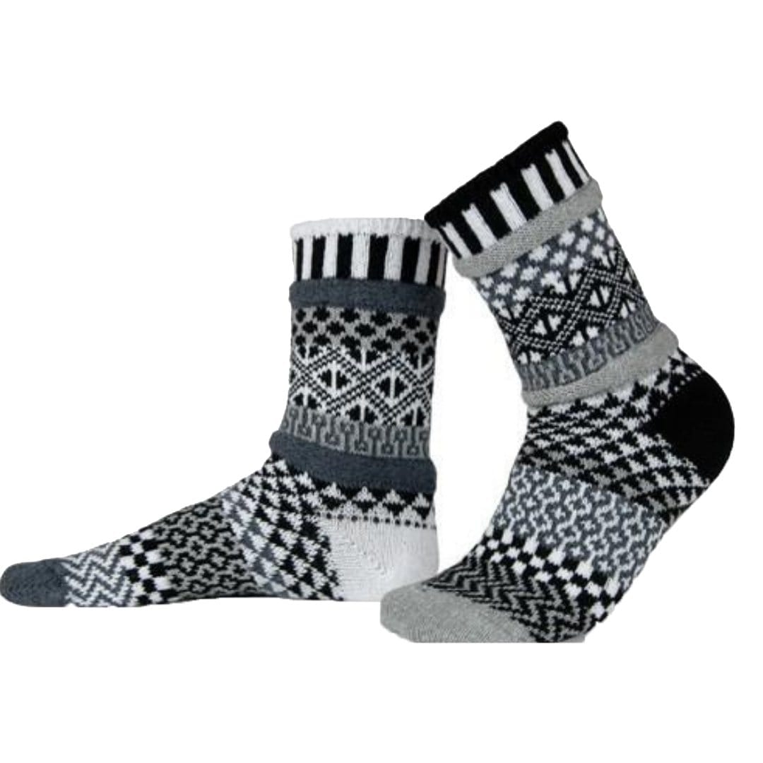 Midnight Cotton Crew Socks Small / Black