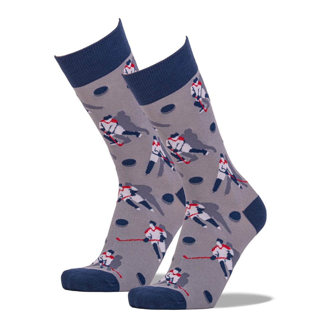 Mighty Pucks Socks Men's Crew Sock Men's / Grey