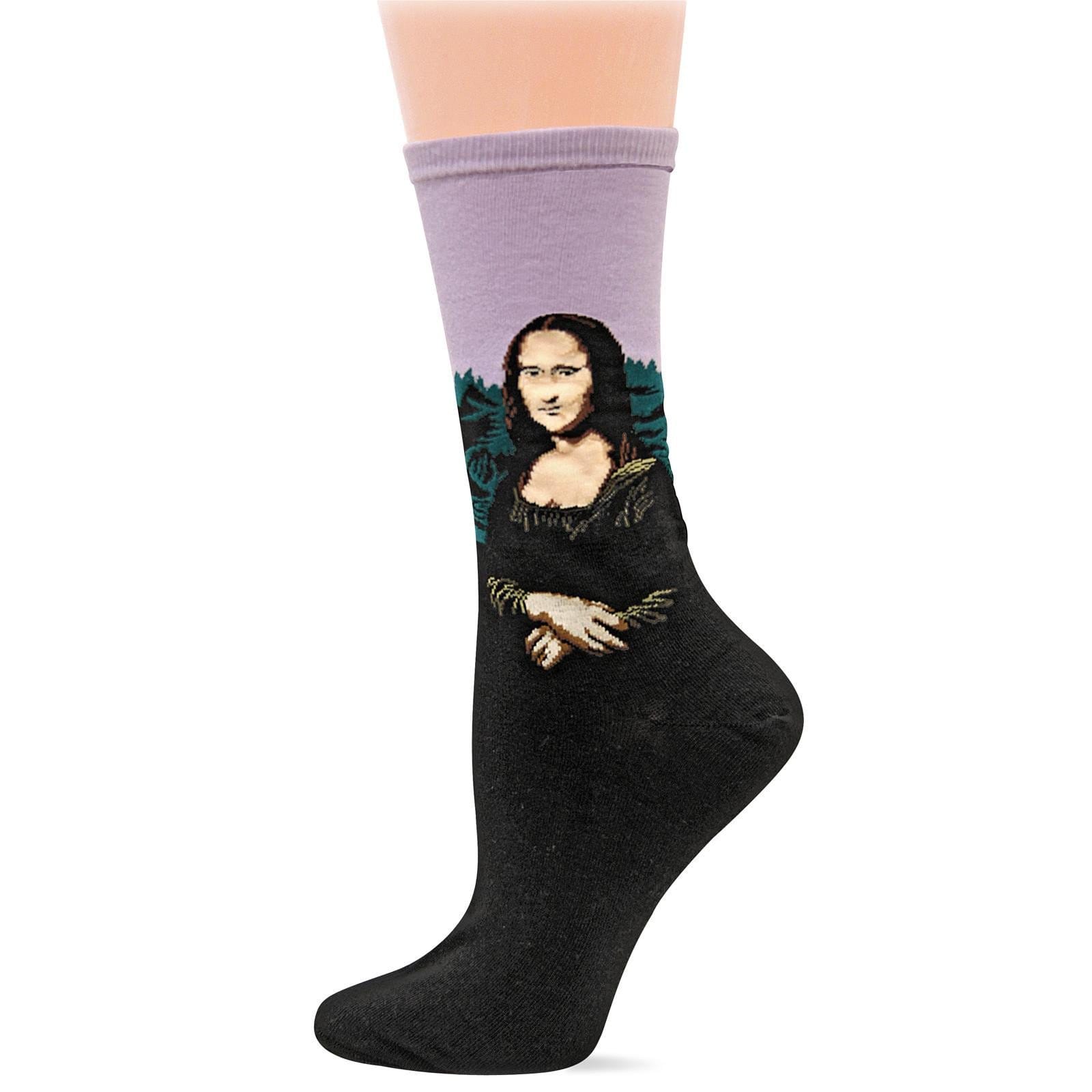 Mona Lisa Socks Women's Crew Sock Lavender