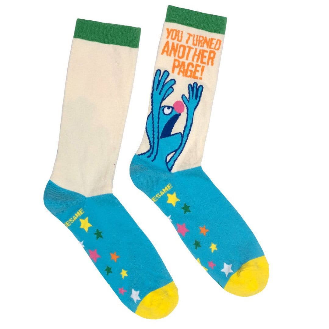 Monster At The End Of This Book Crew Socks White