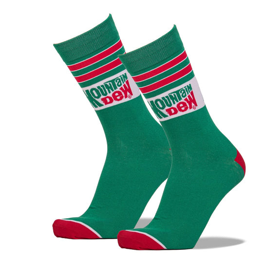 Mountain Dew Retro Men's Crew Sock Green