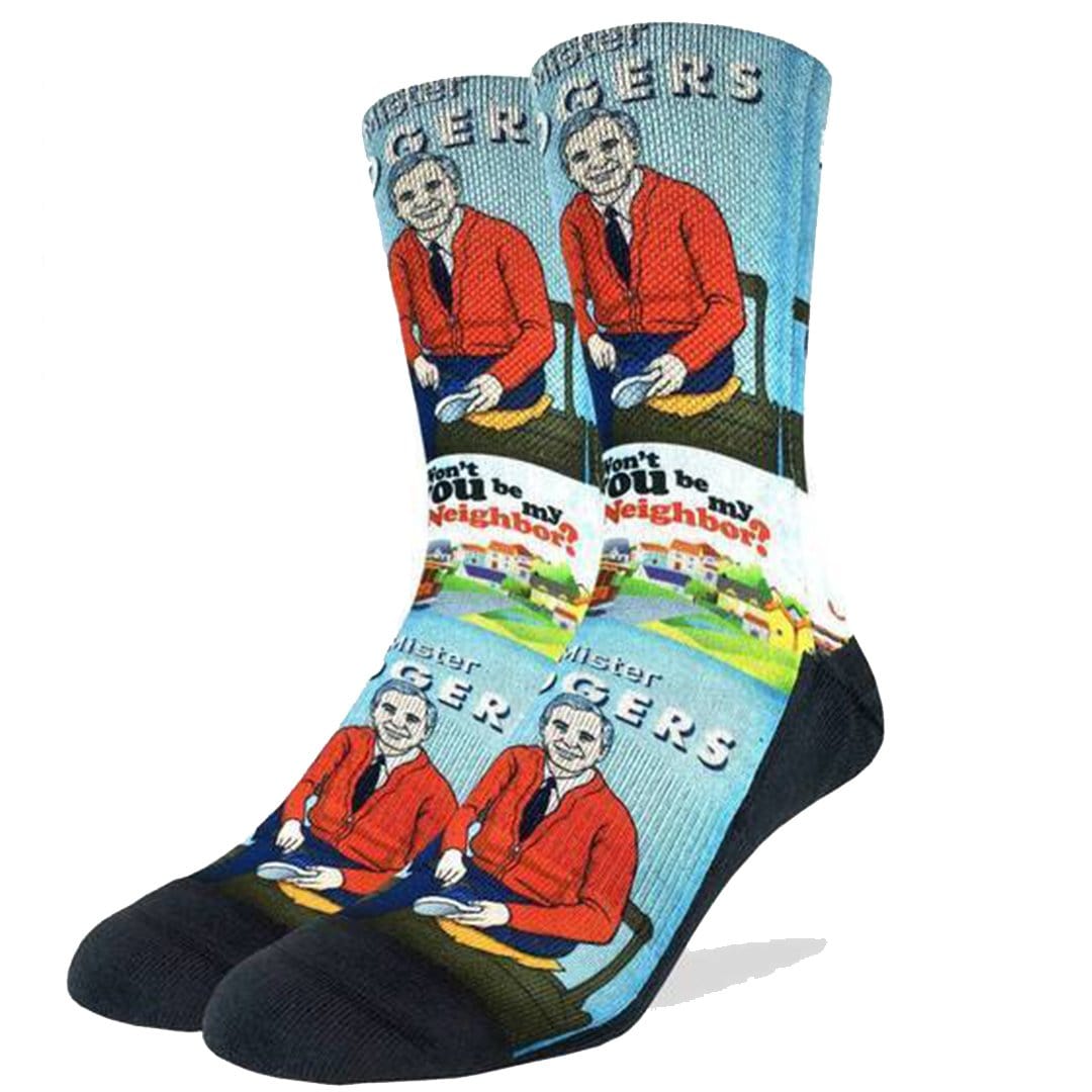 Mr. Rogers Neighborhood Socks Men&#39;s Active Fit Crew Sock Blue