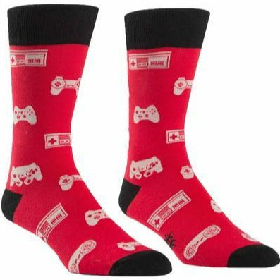 Multi Player Men's Crew Sock Red