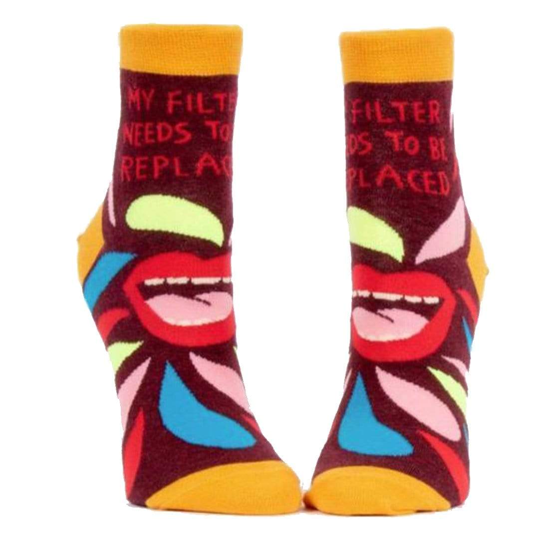 My Filter Needs to Be Replaced Women's Ankle Socks brown