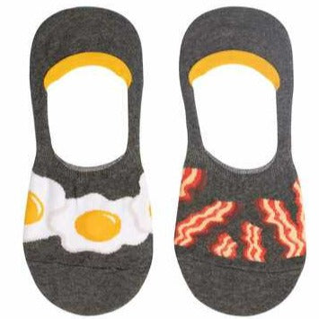 Bacon And Eggs Men's Liner Socks Grey