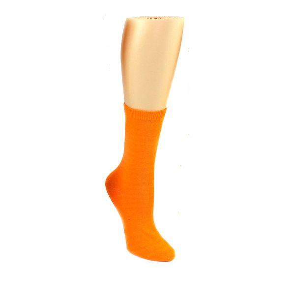 Neon Colored Crew Socks Women&#39;s Crew Sock Orange