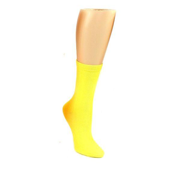 Neon Colored Crew Socks Women&#39;s Crew Sock Yellow