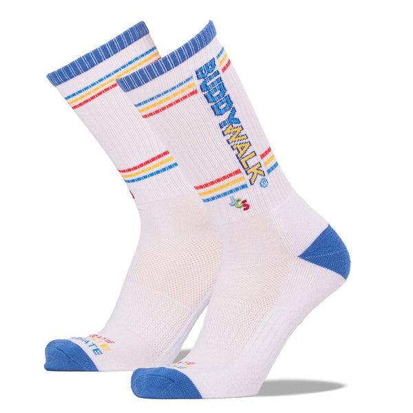NDSS Buddy Walk® Athletic Sock - Men's / White - John's Crazy Socks