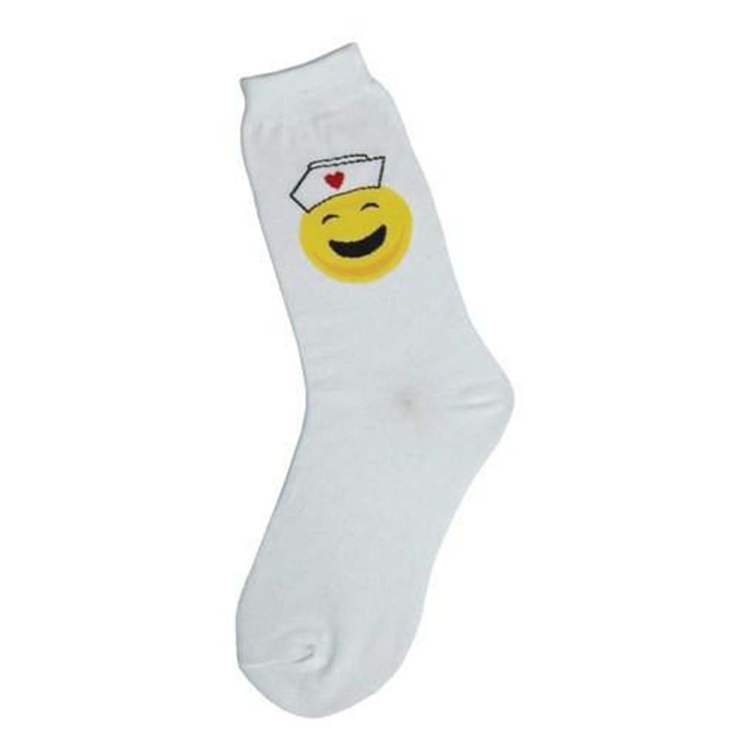 Nurse Socks Women's Crew Sock white