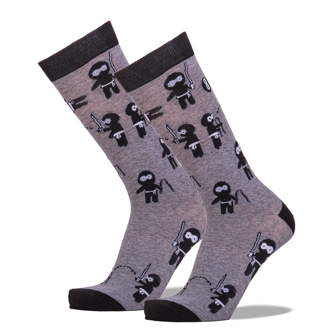 Ninja Socks Men’s Crew Sock Shoe Size 6.5-12