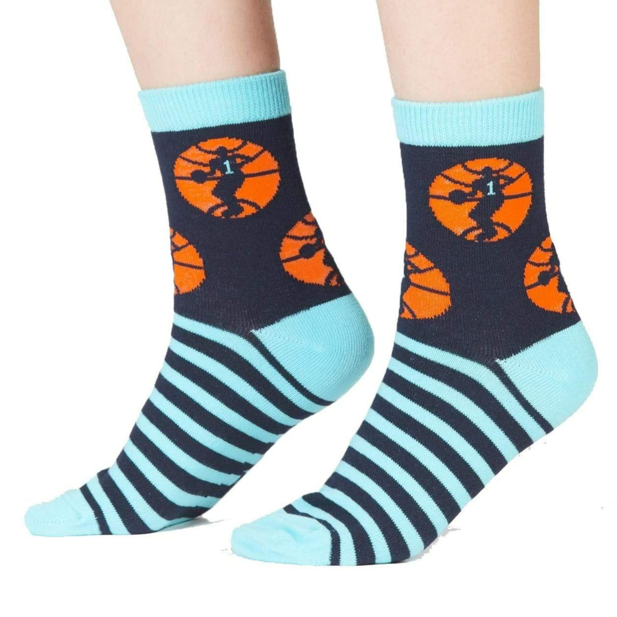 Nothin&#39; But Net Socks Youth Crew Socks Ages 3-6 Blue
