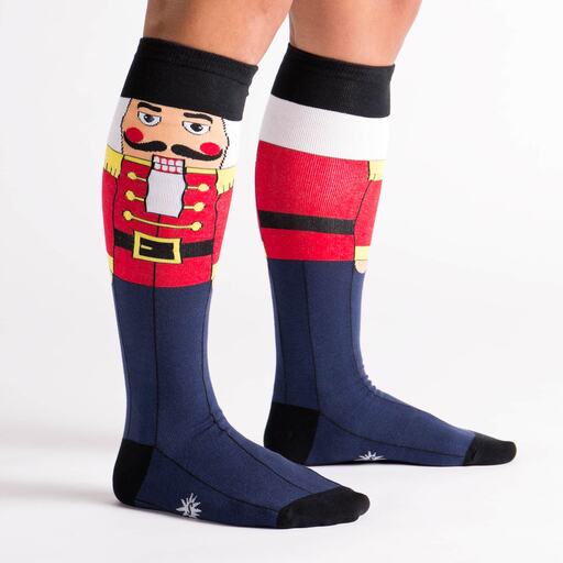 Nutcracker Youth Knee High Socks Red