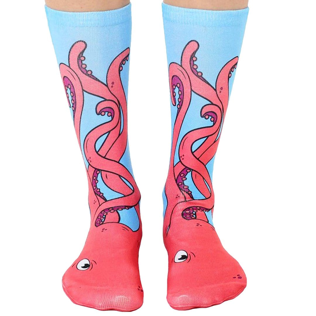 Octopus Socks Unisex Crew Sock Blue
