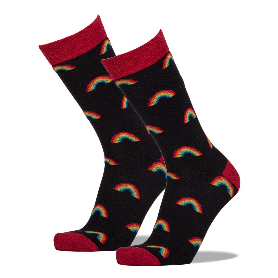 On The Bright Side Men's Crew Sock Black