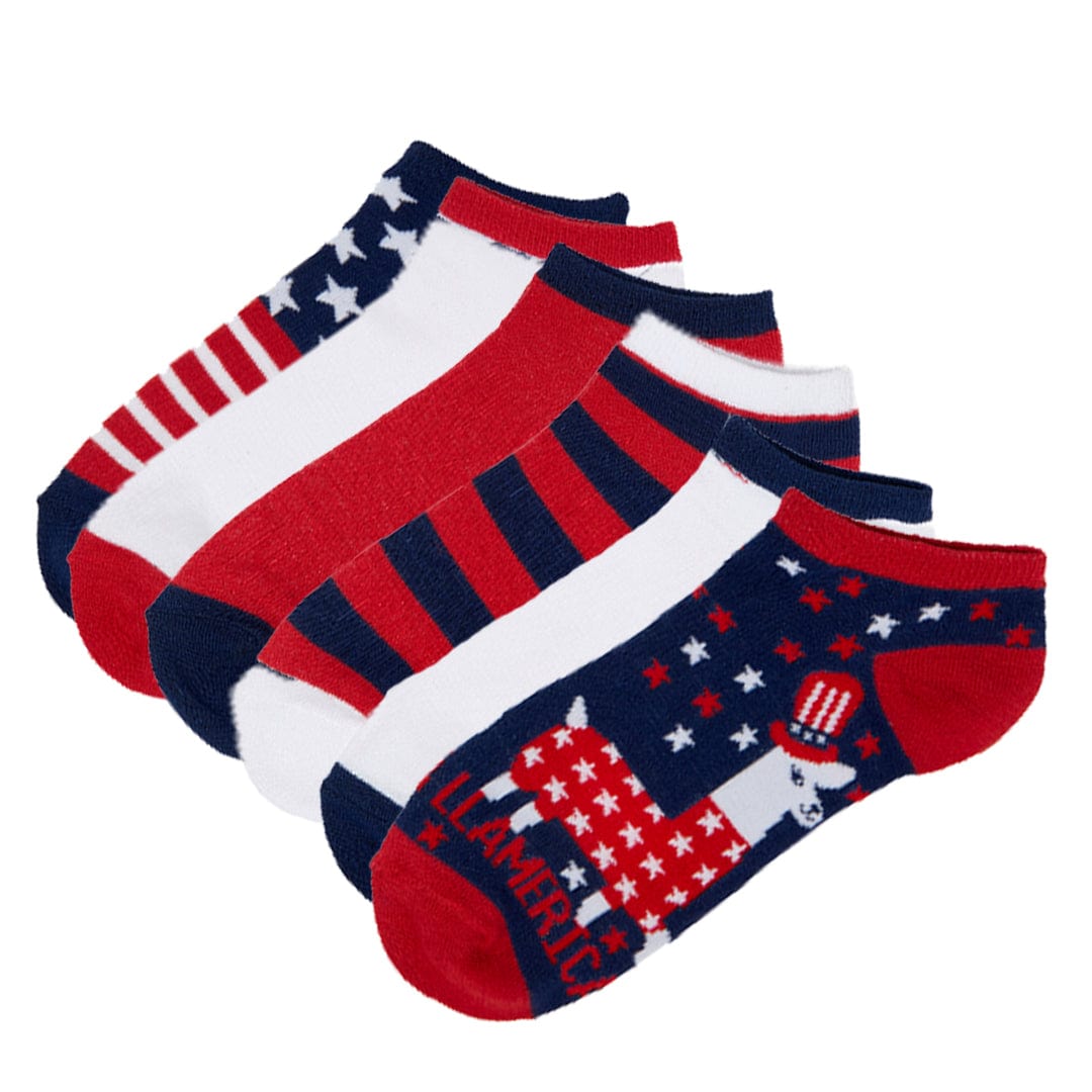 Patriotic 6 Pack Women's Ankle Socks Multi