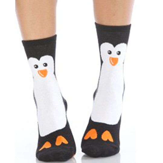 Penguin Women's Slipper Socks Black
