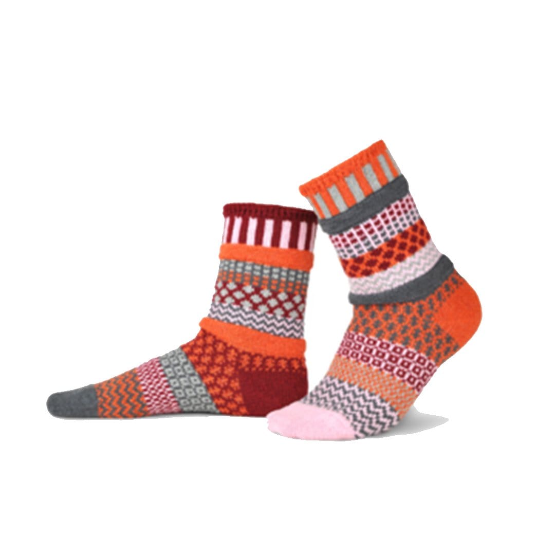 Persimmon Cotton Crew Socks Small / Orange