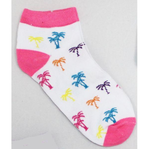 Palm Trees - Women&#39;s Ankle Sock pink