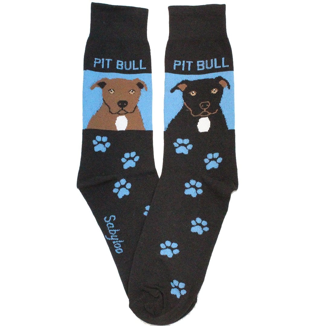 Pit Bull Dog Socks Crew Sock Women / black