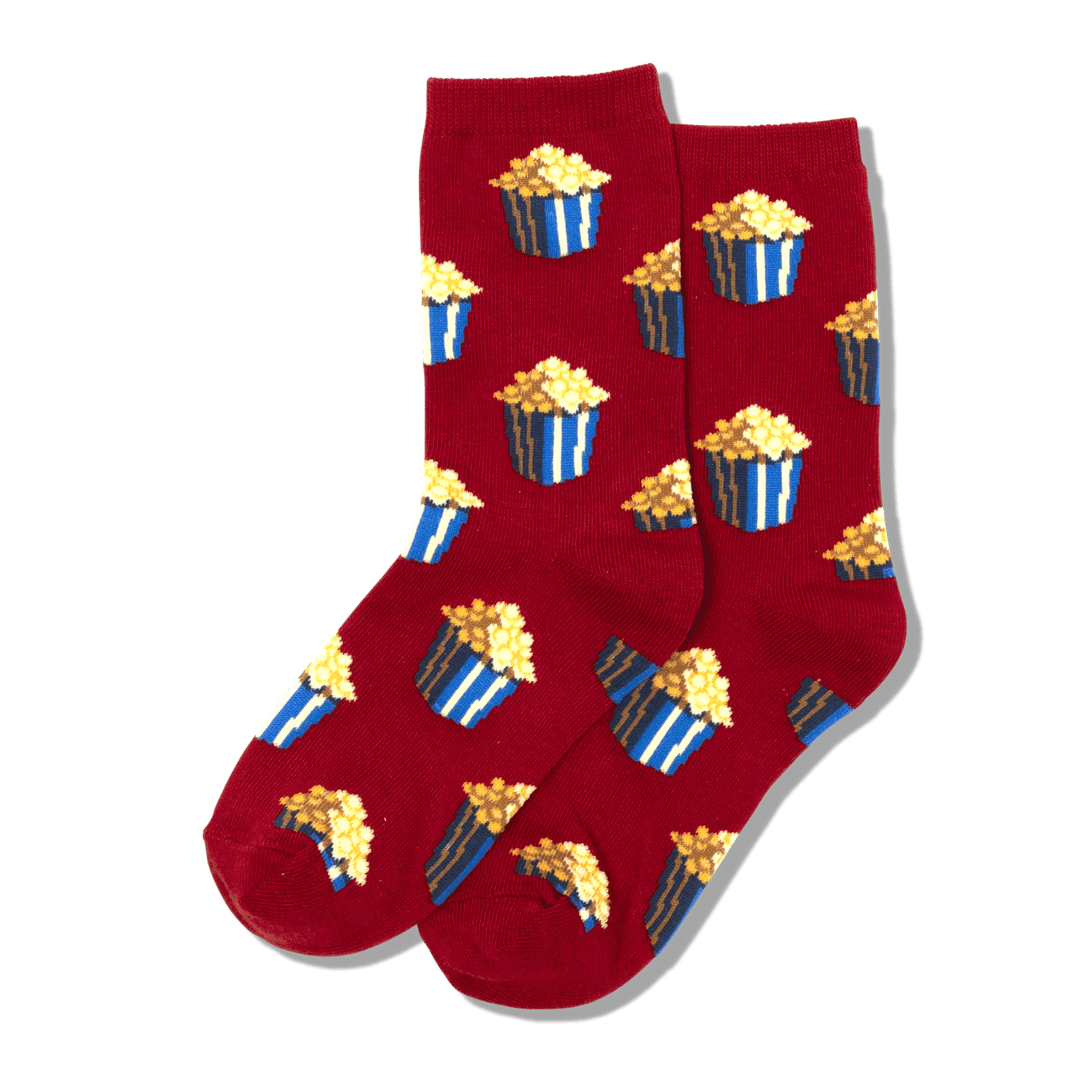 Popcorn Kid's Crew Socks Red