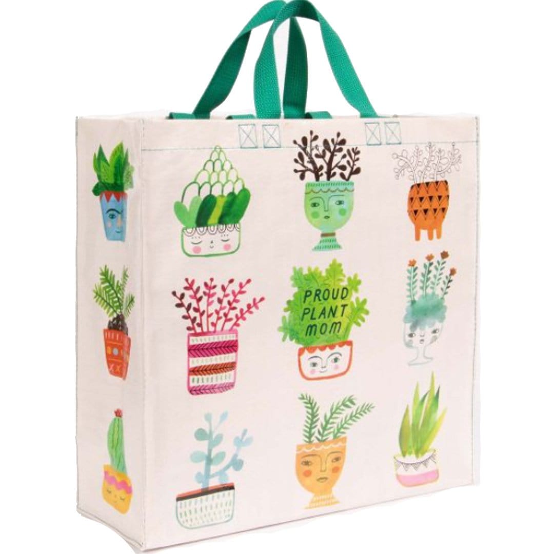 Proud Plant Mom Large Tote Bag Green