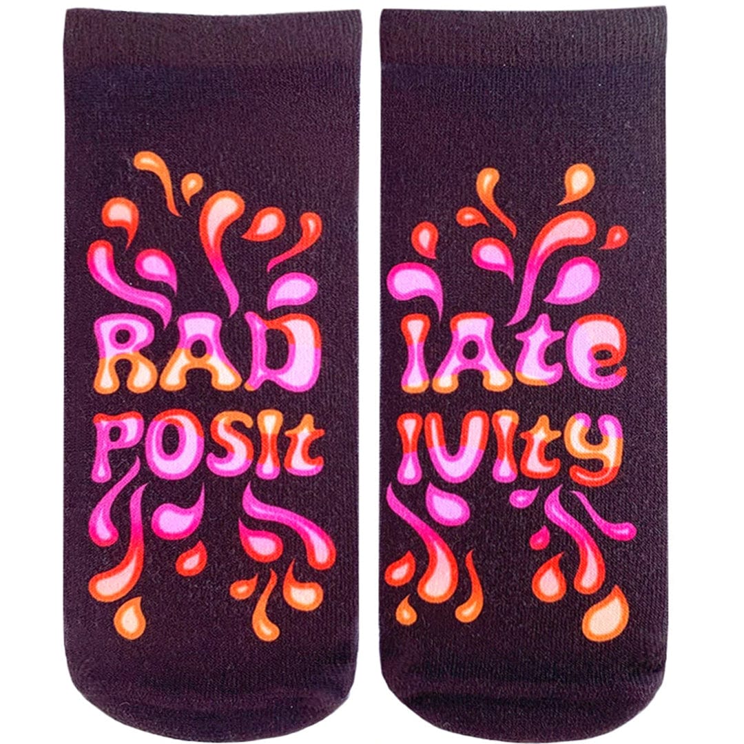 Radiate Positivity Ankle Socks Black