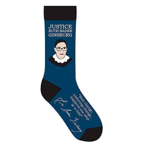 Justice Ruth Bader Ginsburg Socks Blue