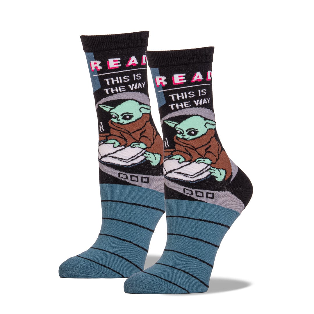 READ Baby Yoda Crew Socks Small / Black