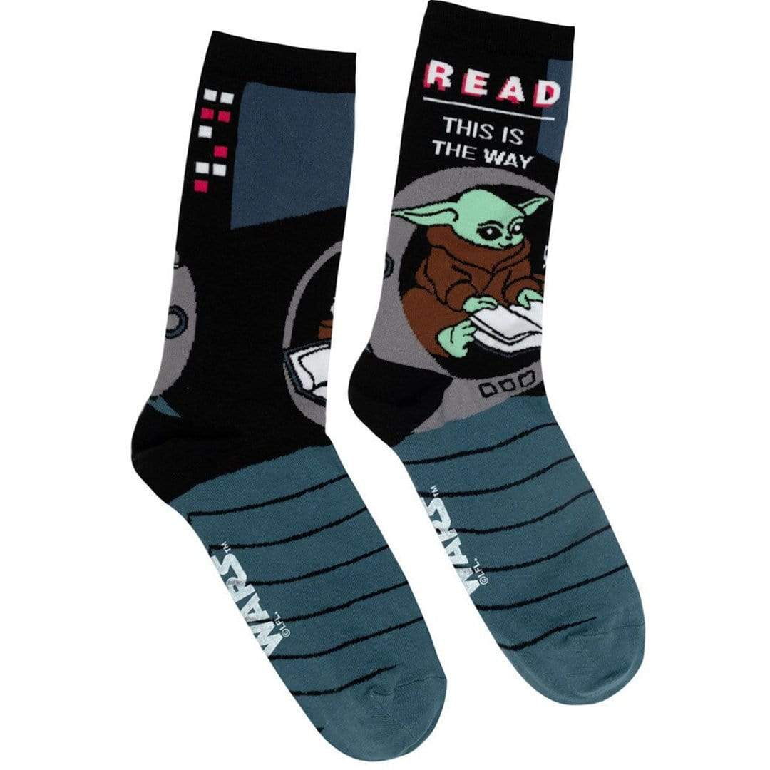 READ Baby Yoda Crew Socks Small / Black