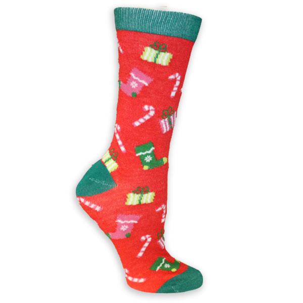 Christmas Treats Women’s Holiday Sock Red