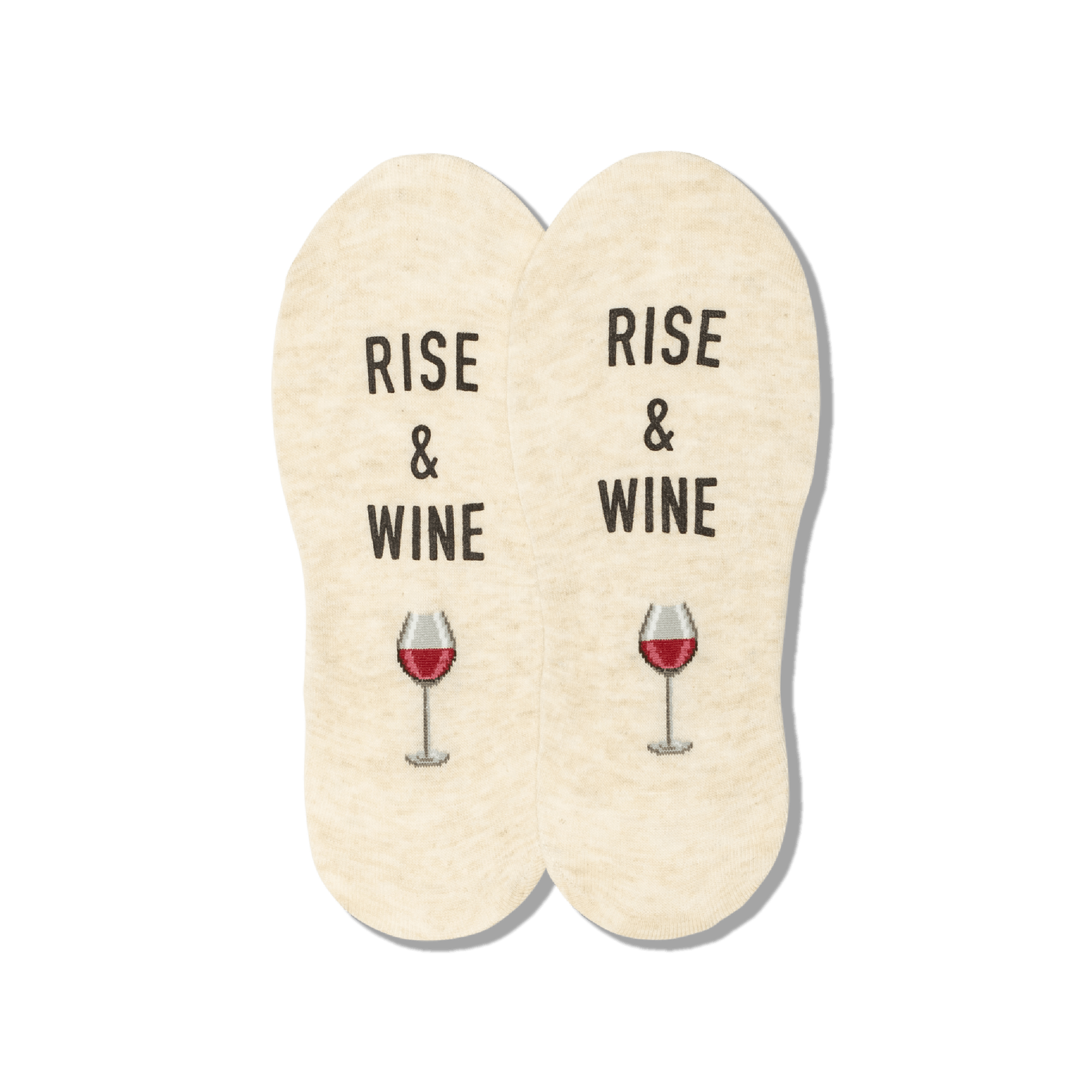 Rise and Wine No Show Socks Women's No Show Sock beige