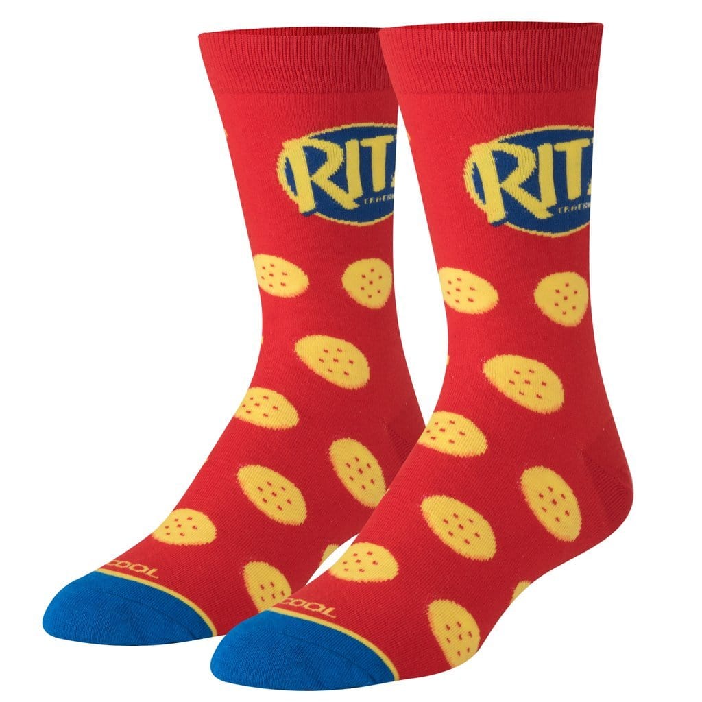 Ritz Crackers Men's Crew Socks Red