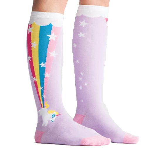 Rainbow Blast Socks Women's Knee High Sock Regular Knee High / Purple