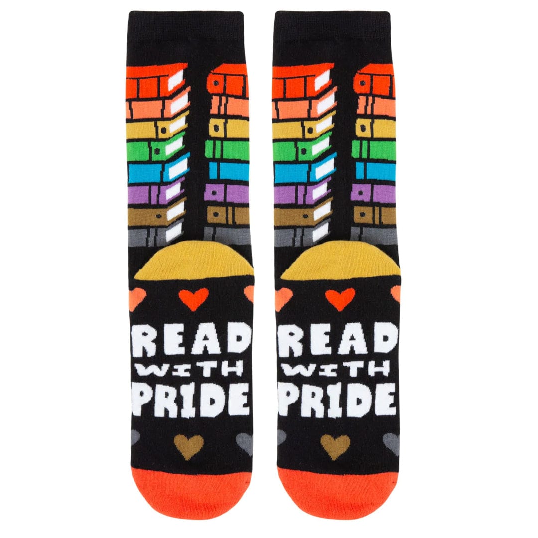 Read With Pride Crew Socks Black