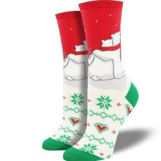 Red, White, & You Socks Women's Crew Sock white