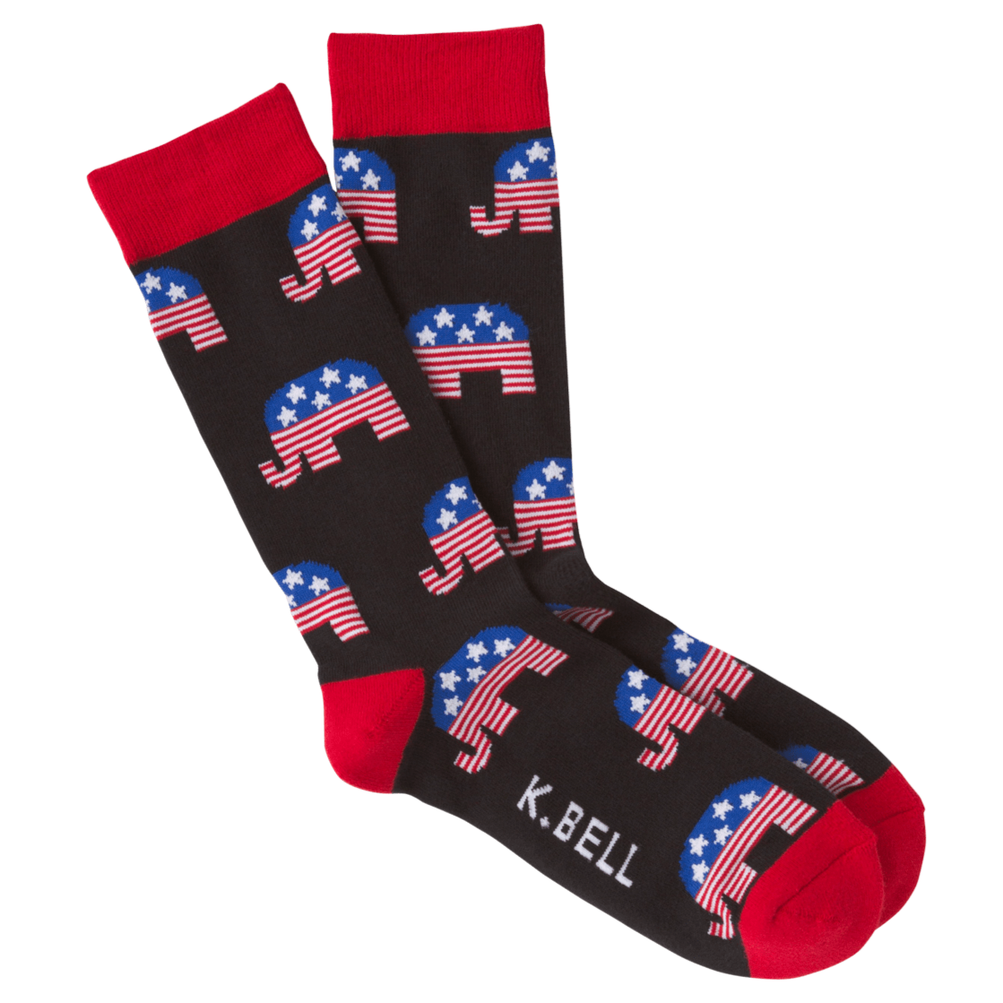 Republican Socks Men’s Crew Sock Black