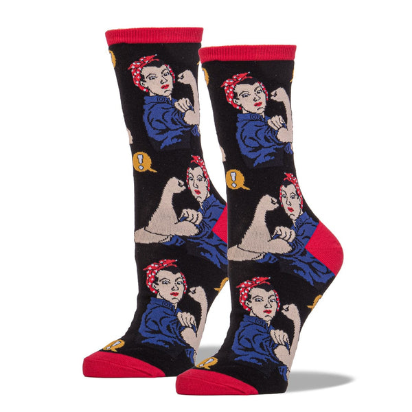 Rosie the Riveter Socks Women's Crew Sock