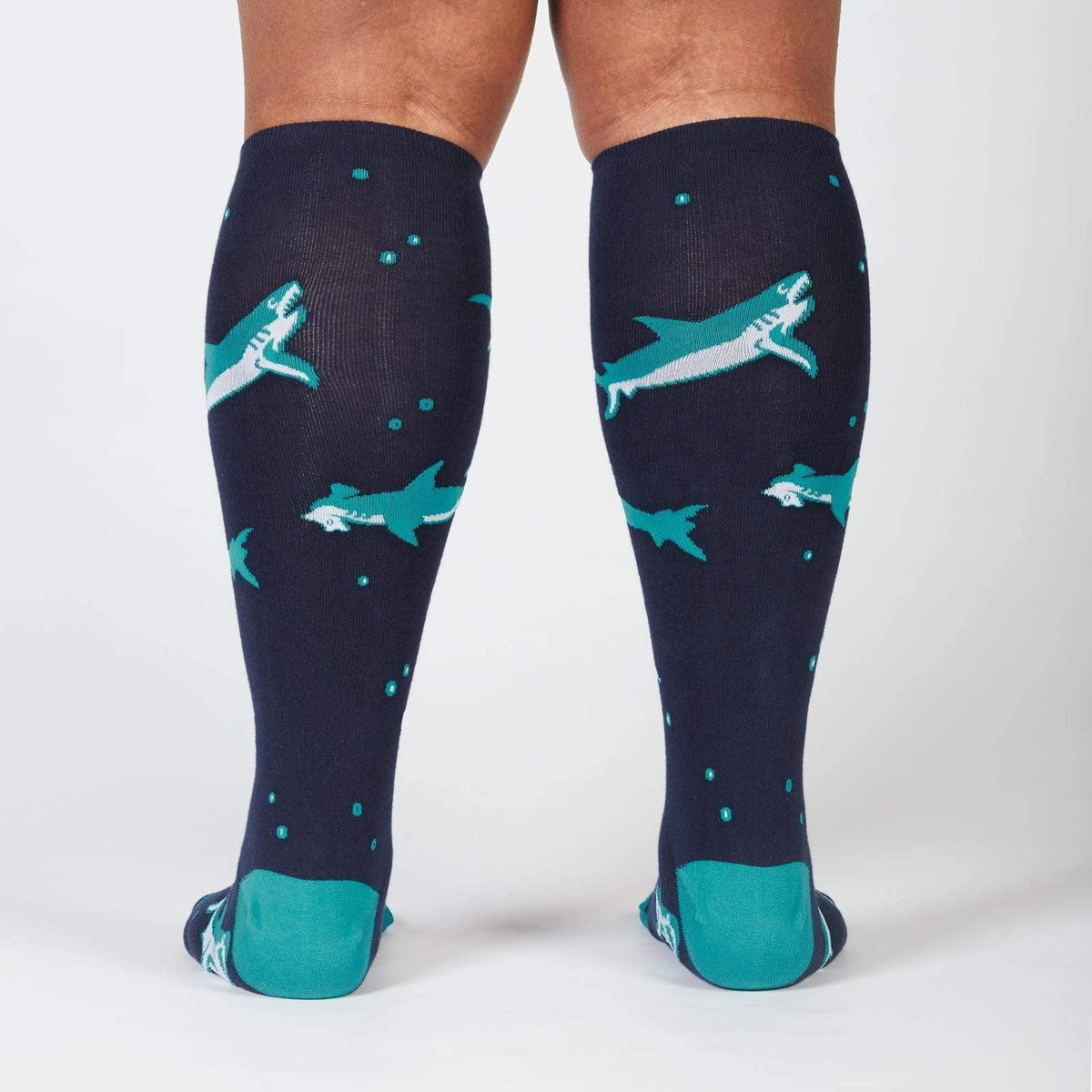 Shark Fest Socks Wide Calf Women&#39;s Knee High Sock